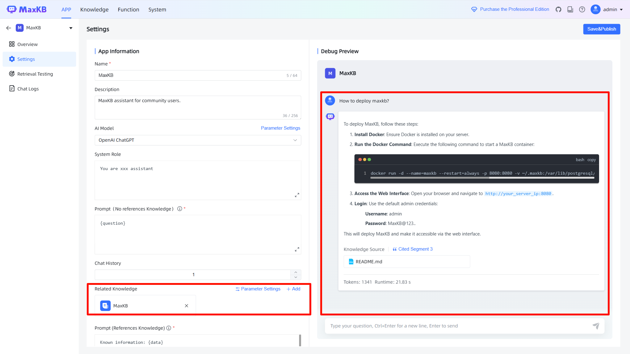 Answer with Knowledge Base